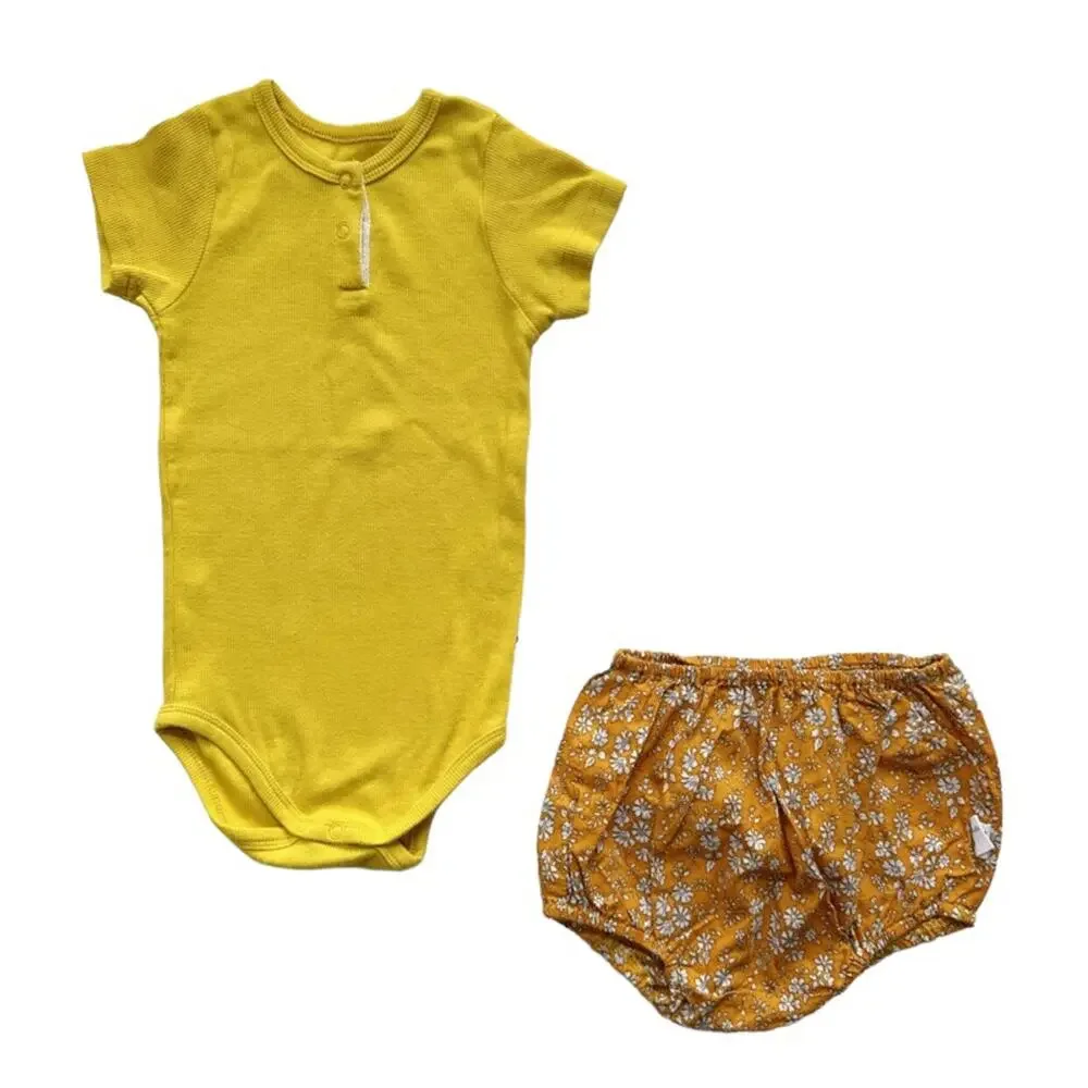 Yunerma Baby Bodysuit + Bloomers Outfit Size 3